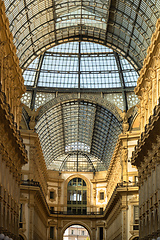 Image showing Gallery Vittorio Emanuele II in Milan Italy