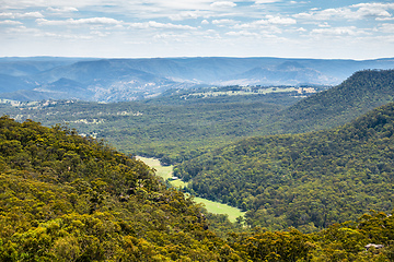 Image showing the Blue Mountains Australia panorama