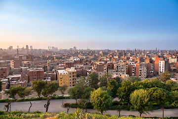 Image showing sunset scenery at Cairo Egypt