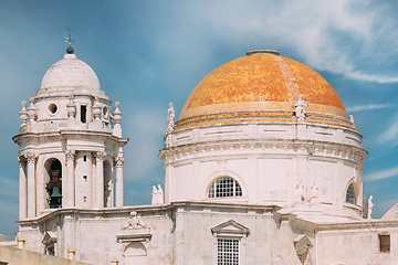 Image showing Cathedral in Cadiz, Spain. Sunny day