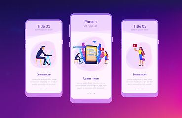 Image showing Cyberstalking app interface template.