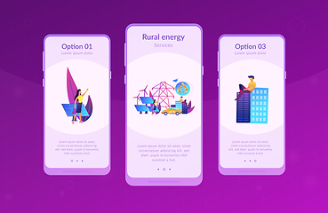 Image showing Renewable energy app interface template.