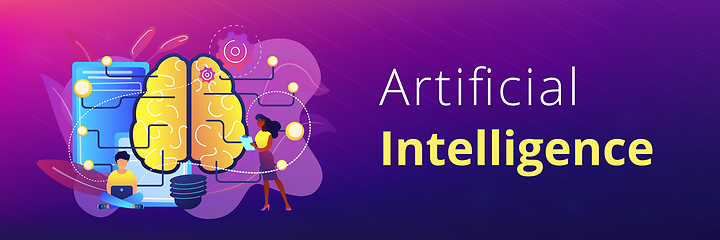 Image showing Artificial intelligence concept banner header.