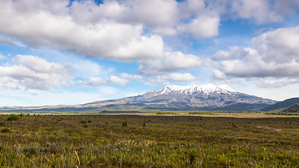 Image showing Mount Ruapehu volcano in New Zealand