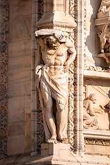 Image showing statue at Cathedral Milan Italy