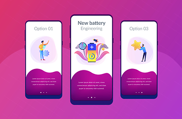 Image showing Fast charging technology app interface template.