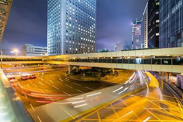 Image showing Busy traffic in hong kong