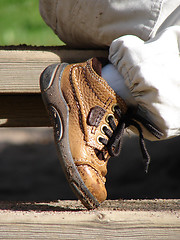 Image showing Child brown boot