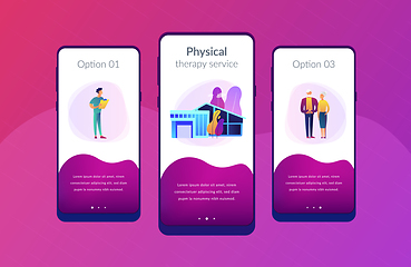 Image showing Nursing home app interface template.