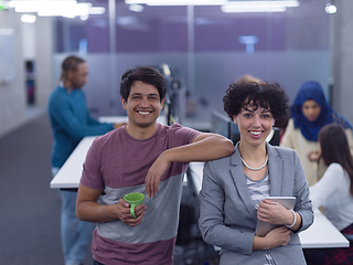 Image showing Portrait of young successful Business couple