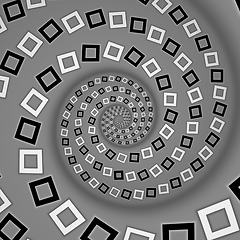 Image showing optical illusion spiral background