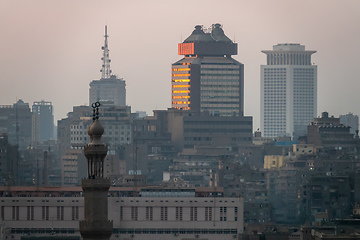 Image showing sunset scenery at Cairo Egypt