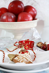 Image showing Christmas table setting