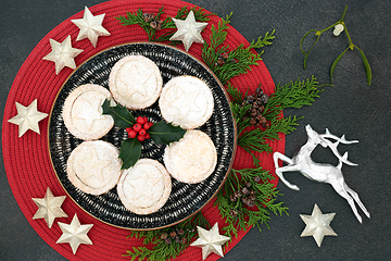 Image showing Delicious Mince Pies for Christmas