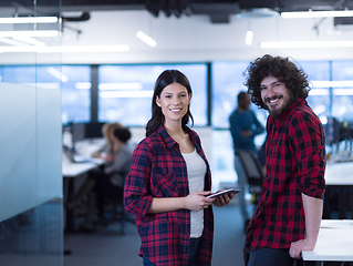 Image showing Portrait of young successful Business couple