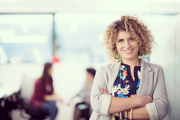 Image showing Portrait of successful female software developer