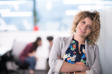 Image showing Portrait of successful female software developer