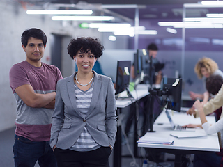 Image showing Portrait of young successful Business couple