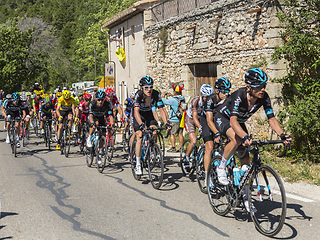 Image showing The Peloton on Mont Ventoux - Tour de France 2016