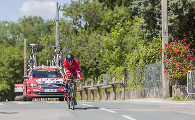 Image showing The Cyclist Julien Simon - Criterium du Dauphine 2017