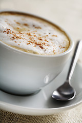 Image showing cappuccino closeup