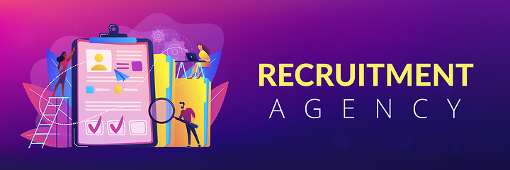 Image showing Recruitment agency concept banner header.