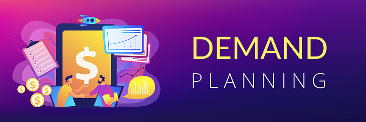 Image showing Demand planning concept banner header.