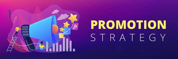 Image showing Promotion strategy concept banner header.