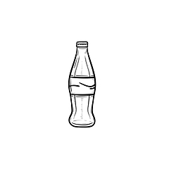 Image showing Soft drink hand drawn sketch icon.