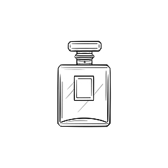 Image showing Perfume hand drawn sketch icon.