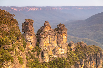 Image showing Three Sisters Blue Mountains Australia