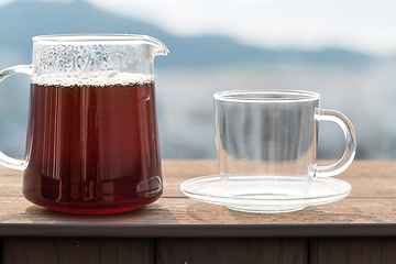 Image showing Coffee and glass