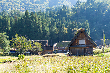 Image showing Traditional Japanese Shirakawago village 