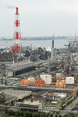 Image showing Industrial factory in Yokkaichi city 