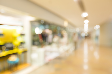 Image showing Abstract blur shopping mall and retail store interior