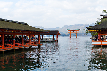 Image showing Japanese Itsukushima Shrine 