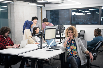 Image showing portrait of young female software developer