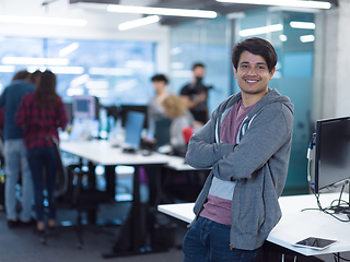 Image showing Portrait of smiling male software developer