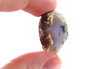 Image showing natural agate isolated