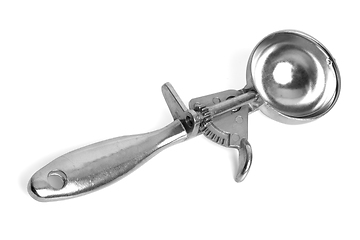 Image showing Metal ice cream scoop