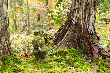 Image showing Adorable statue in Japanese temple