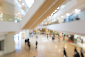 Image showing Abstract blur shopping mall in department and retail store inter