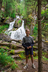 Image showing Waterfall in Altai Mountains