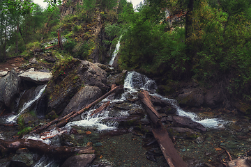 Image showing Waterfall in Altai Mountains