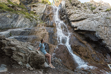 Image showing Waterfall in Altai Mountains