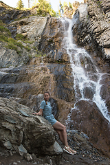 Image showing Waterfall in Altai Mountains