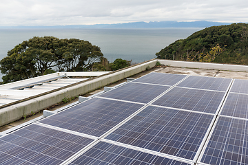 Image showing Solar panel on roof top