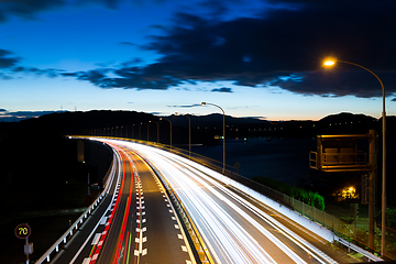 Image showing Speed Traffic at night 