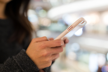 Image showing Woman use of cellphone