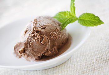 Image showing chocolate gelato